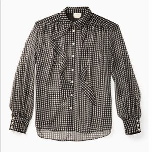 Kate Spade Houndstooth Blouse